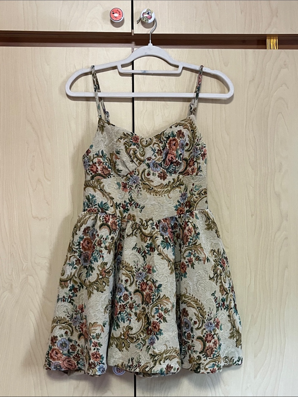 Floral Embroidered Mini Dress